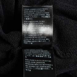 مملوكة مسبقًا Balenciaga Black Logo Print Cotton Knit Hoodie XS