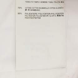 Pre Owned Balenciaga White Jersey Sleeveless Cropped Shirt M