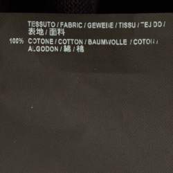 Pre Owned Balenciaga Black Cotton Knit Deconstructed Drape T-Shirt XS