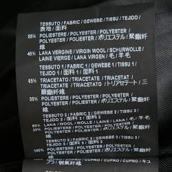 Pre Owned Balenciaga Black Wool Blend Sleeveless Coat S