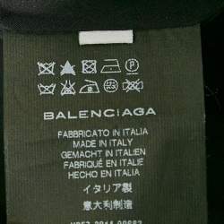 Pre Owned Balenciaga Dark Burgundy Satin Draped Sleeveless Blouse S