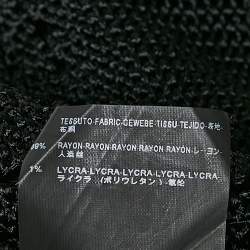 Pre Owned Balenciaga Black Glossy Knit Sleeveless Mini Dress M