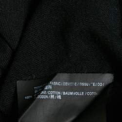 Pre Owned Balenciaga Black Logo Print Cotton Jersey Oversized T-Shirt XS