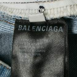 Balenciaga Blue Washed Denim Jeans M