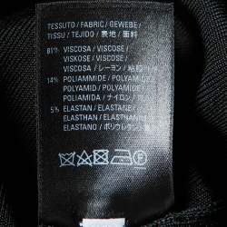 Pre Owned Balenciaga Black Jersey Logo Detail Crew Neck Sweater L