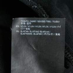 Pre Owned Balenciaga Black Logo Print Jersey Tank Top M
