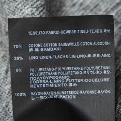 Pre Owned Balenciaga Green Cotton Blend Quilt Detail Biker Jacket S