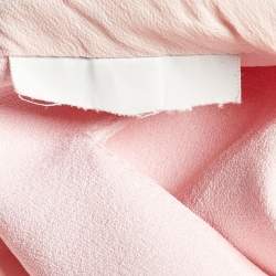 Pre Owned Balenciaga Pink Crepe Sleeveless Top S