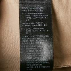 Pre Owned Balenciaga Beige Gabardine Straight-Leg Formal Trousers L