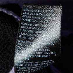 مملوكة مسبقًا Balenciaga Purple Logo Wool Knit Oversized Sweater S