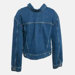 Balenciaga Blue Denim Button Front Jacket M