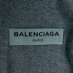 Balenciaga Blue Denim Button Front Jacket M