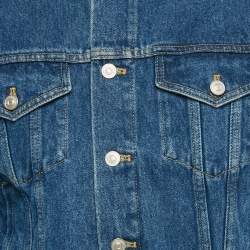 Balenciaga Blue Denim Button Front Jacket M