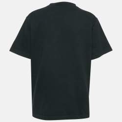 Pre Owned Balenciaga Black The Simpsons Print Cotton Unifit T-Shirt L
