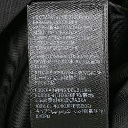 Pre Owned Balenciaga Black Logo Jacquard Crepe Midi Skirt M