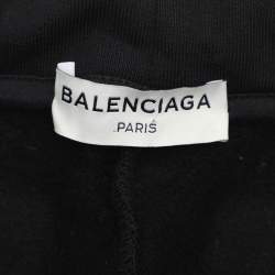 Balenciaga Black Jersey Track Pants S