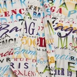 مملوكة مسبقًا Balenciaga Multicolor Silk Logo Print Tie-Up Neck Detail Blouse S