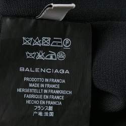 مملوكة مسبقًا Balenciaga Grey Jersey Asymmetric Mini Bodycon Dress S