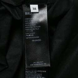 Balenciaga Black Cotton Suspended Shirt Dress M