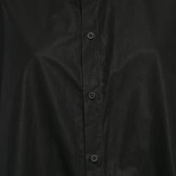 Balenciaga Black Cotton Suspended Shirt Dress M