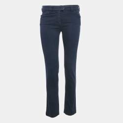 Balenciaga Blue Cotton Gabardine Pants M