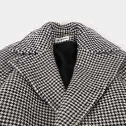 Balenciaga Houndstooth Check Wool Cashmere Coat Size 32