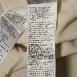 مملوكة مسبقًا Balenciaga Unisex Cream Logo Print Crewneck T-Shirt L