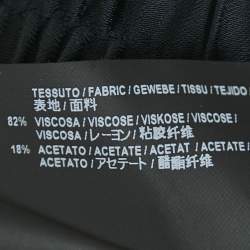 Pre Owned Balenciaga Black Satin Straight Leg Trousers L