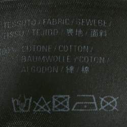 Pre Owned Balenciaga Faded Black Logo Print Jersey Crewneck T-Shirt M