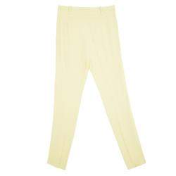 Pre Owned Balenciaga Yellow High Waist Tapered Pants S