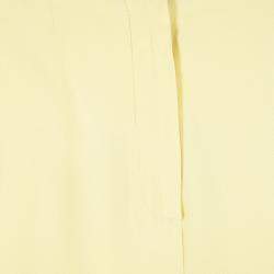 Pre Owned Balenciaga Yellow High Waist Tapered Pants S