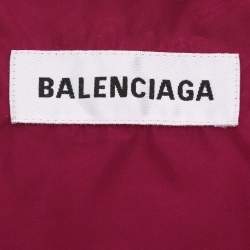 Balenciaga Purple Logo Printed Synthetic Windbreaker Jacket S