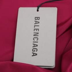 Balenciaga Purple Logo Printed Synthetic Windbreaker Jacket S
