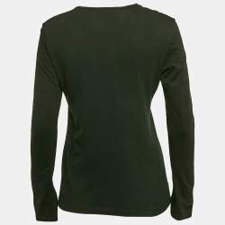 Balenciaga Black Printed Jersey Crewneck T-Shirt S