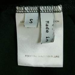 Balenciaga Black Printed Jersey Crewneck T-Shirt S