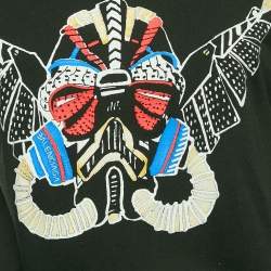 Balenciaga Black Printed Jersey Crewneck T-Shirt S