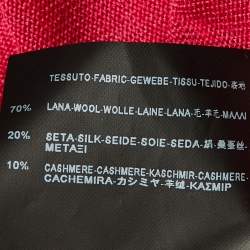 Balenciaga Pink Wool & Silk Knit Button Front Cardigan L