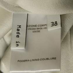 Pre Owned Balenciaga Grey Jersey Cowl Neck Sleeveless Short Dress M