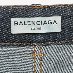 Balenciaga Blue Denim Straight Leg Jeans M Waist 29"