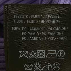 Balenciaga Purple All-Over Print Rib Knit Crewneck Sweater M