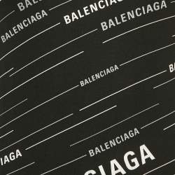 Balenciaga Black All-Over Jersey Crewneck T-Shirt M