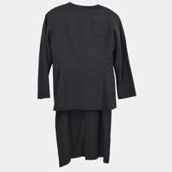 Balenciaga Black Setup Suit Jacket Long Sleeve Dress Size 11