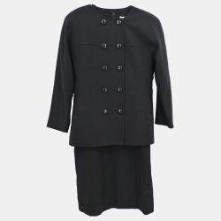 Balenciaga Black Setup Suit Jacket Long Sleeve Dress Size 11