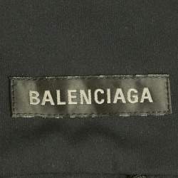 Balenciaga Black Jersey Falkon Full-Body Jumpsuit S Heels Size 39