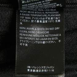Balenciaga Black Logo Striped Jersey Track Pants S