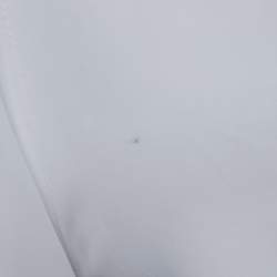 Balenciaga White Silk Straight Fit Trousers M