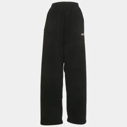 Balenciaga Unisex Black Campaign Synthetic Fleece Sweatpants M