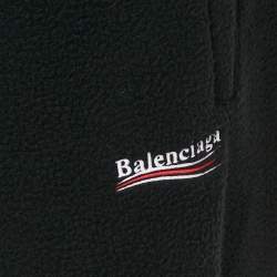 Balenciaga Unisex Black Campaign Synthetic Fleece Sweatpants M