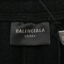 Balenciaga Unisex Black Campaign Synthetic Fleece Sweatpants M