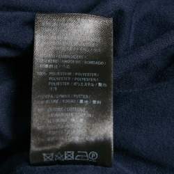 Pre Owned Balenciaga Wardrobe Unisex Navy Blue Polyamide Side Stripe Detail Track Pants M